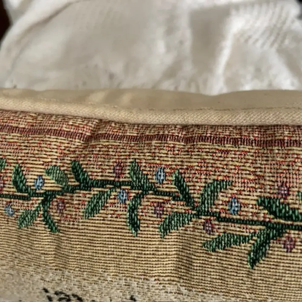 Secret Pal Friendship Tapestry Lumbar Pillow Cottagecore Accent Gift Farmhouse